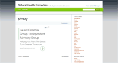 Desktop Screenshot of naturalhealthremedies.org