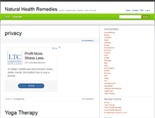 Tablet Screenshot of naturalhealthremedies.org