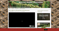 Desktop Screenshot of naturalhealthremedies.biz